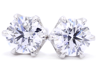 一粒ダイヤモンドピアス model 1