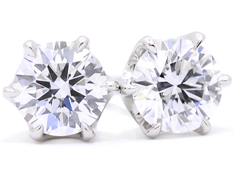 一粒ダイヤモンドピアス model 1